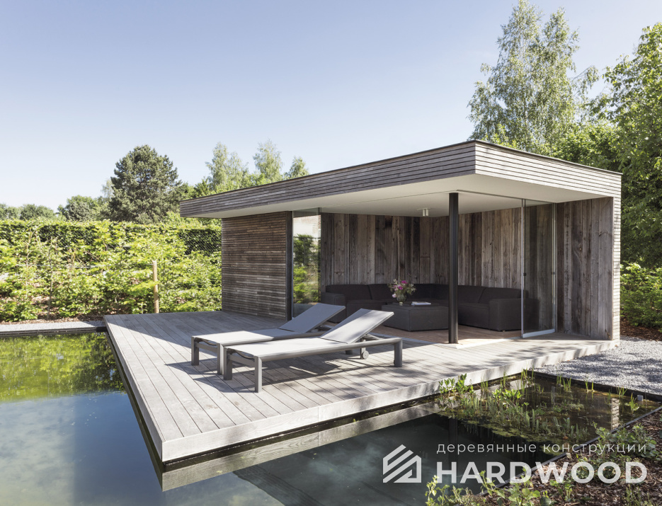 Беседка в современном стиле №78 - фото 1767